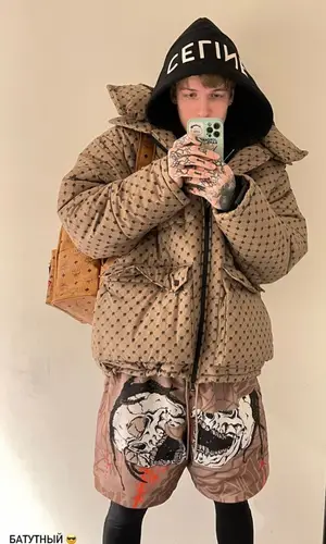 SODA LUV’s Outfit in Marcelo Miracles Jacket, Celine Hoodie & Bape Backpack (2022)
