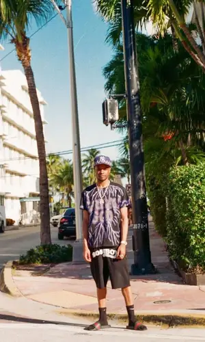 Pierre Bourne wearing Loso NYC cap