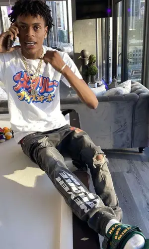 GirlzLuhDev wearing Billionaire Boys Club sandal