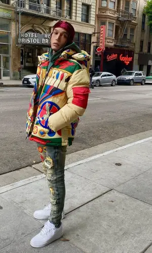Kid Buu wearing Sugarhill jacket