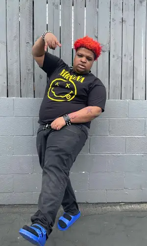 Mario Judah wearing Birkenstock sandal