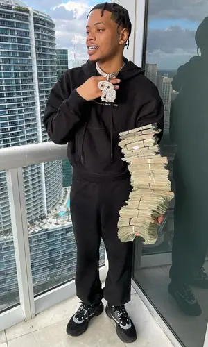 Lil Migo wearing Off-White hoody