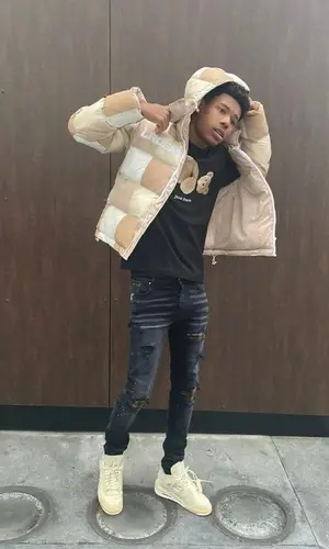 Nardo Wick wearing Palm Angels t-shirt