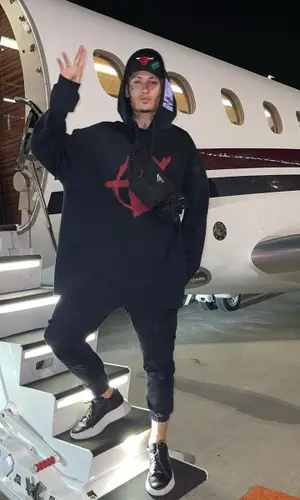Morgenshtern wearing Philipp Plein sneakers