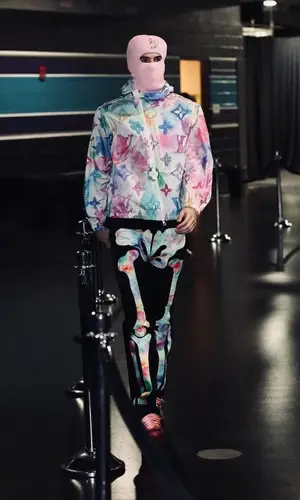LaMelo Ball wearing Mnml jeans