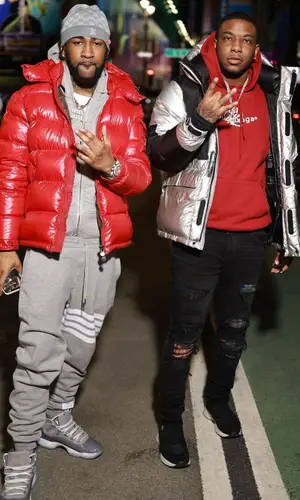 Ron Suno’s Outfit in Moncler Jacket, Thom Browne Hoodie & Jordan Sneakers (2022)