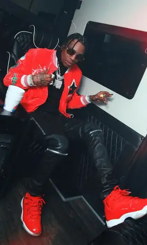 Soulja Boy wearing Amiri jeans
