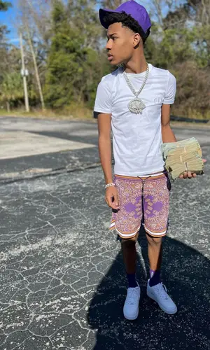 Nardo Wick wearing Dior t-shirt