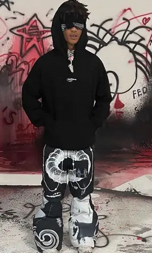Jaden Smith wearing MSFTSrep pants