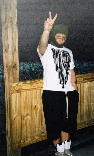 Trippie Redd wearing Vogalstand t-shirt