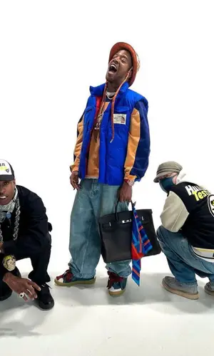Kid Cudi’s Outfit in Gucci Jacket, Lanvin Sneakers & The North Face (2022)