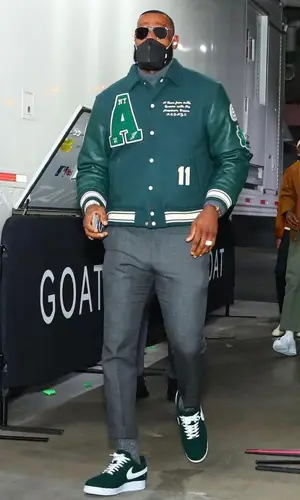 LeBron James wearing Aime Leon Dore jacket