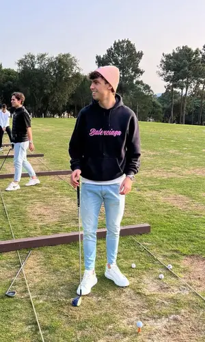 Joao Felix wearing Alexander McQueen sneakers