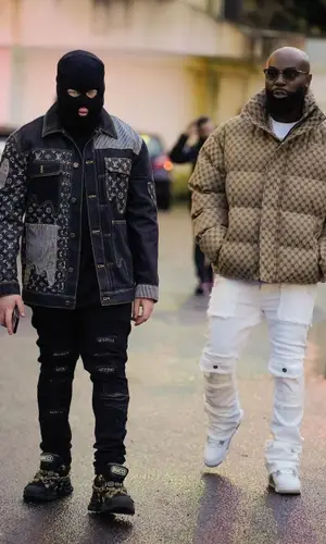 Kaaris wearing Gucci jacket