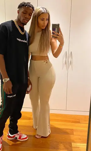 Wilfried Zaha wearing Nike sneakers
