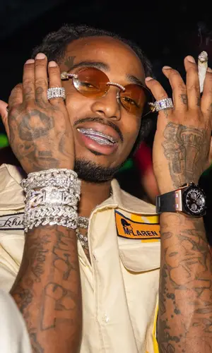 Quavo wearing Gallery Dept. jeans