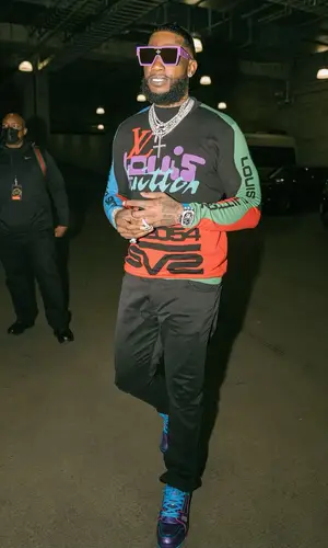 Gucci Mane wearing Louis Vuitton sweatshirt