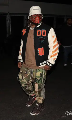 T-Pain wearing Off-White hat