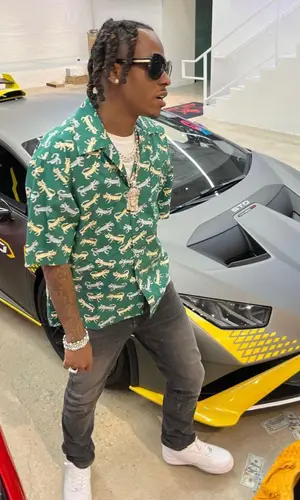 Rich The Kid wearing Marni shirt