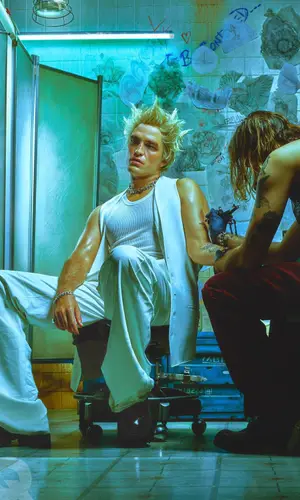 Robert Pattinson wearing Ann Demeulemeester jacket