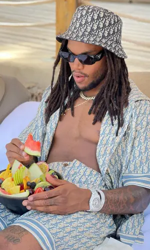 Renato Sanches wearing Dior shirt