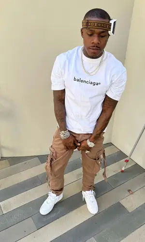 DaBaby wearing Nike sneakers