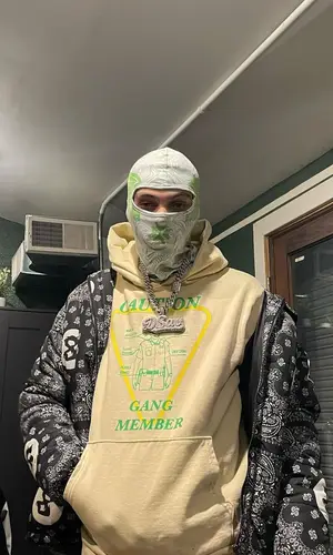 D Savage wearing Section 8 jacket