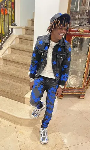 Jackboy wearing Amiri cap