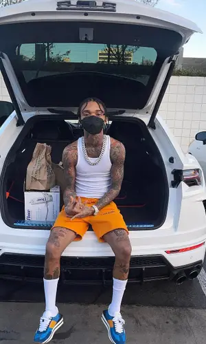 Swae Lee wearing Calvin Klein top
