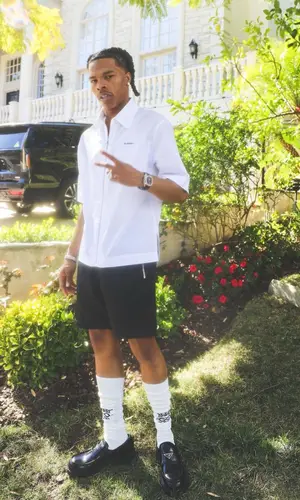 Lil Baby wearing Givenchy shirt