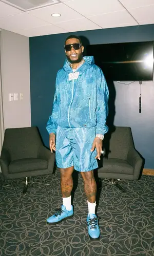 Gucci Mane wearing Louis Vuitton jacket