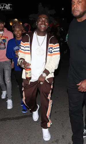 Kodak Black wearing Gucci pants