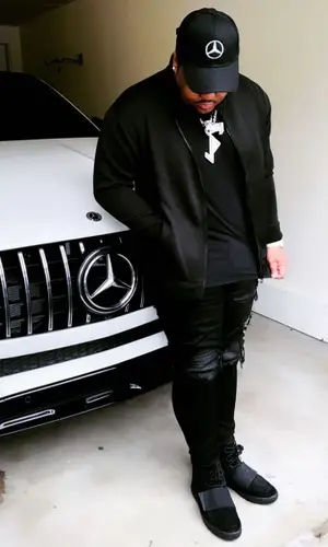 Jerry Production wearing Amiri jeans