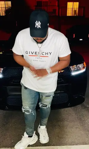 Jerry Production wearing Amiri jeans
