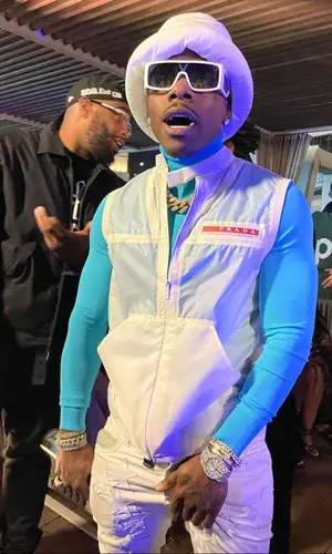 DaBaby wearing Louis Vuitton eyewear