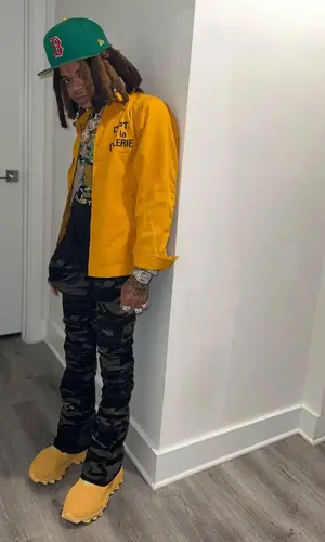 SpotemGottem wearing Gallery Dept. jacket