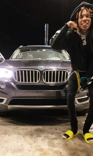 Lil Wop wearing Off-White hoody