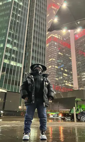Hasbulla wearing Moncler jacket