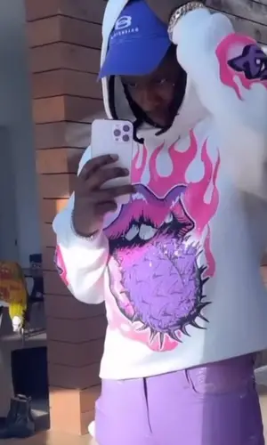 Young Thug wearing Balenciaga cap