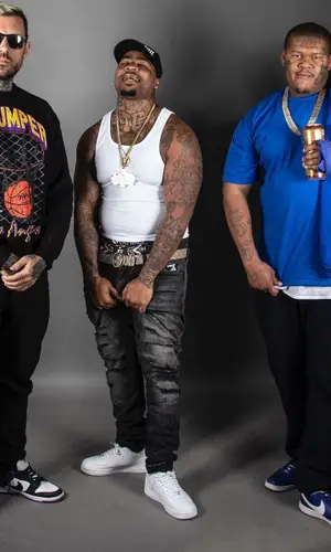 Adam22 wearing No Jumper Merch sweatshirt