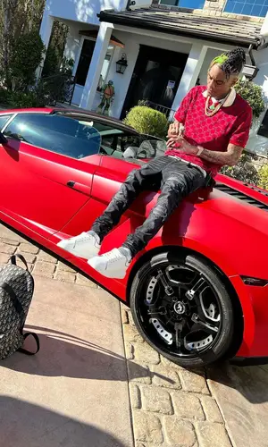 Soulja Boy wearing Amiri jeans