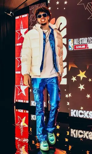 LaMelo Ball wearing Louis Vuitton eyewear