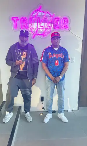 Jadakiss wearing Bape jersey