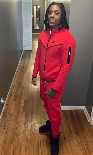 Rico Recklezz wearing Nike hoody