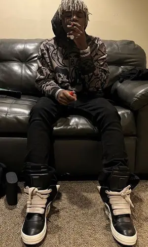 Ken Carson wearing Rick Owens sneakers