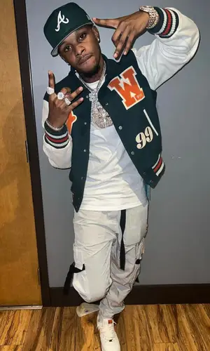 Toosii wearing Off-White jacket