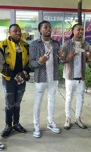 BandMan Kevo wearing Amiri jeans