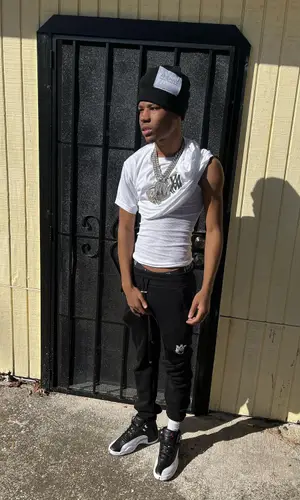 Nardo Wick wearing Amiri t-shirt