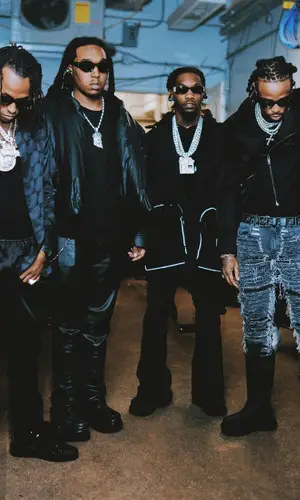 Offset wearing Balenciaga hoody