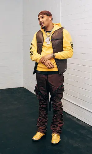 G Herbo wearing Gallery Dept. hoody